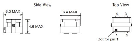 Mechanical Drawing - ICE Components CT02 Current Sense Transformers